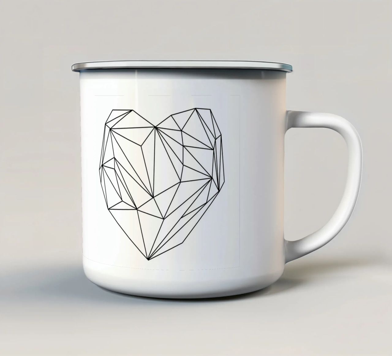 Heart Graphic tazza in smalto da Mareike Böhmer