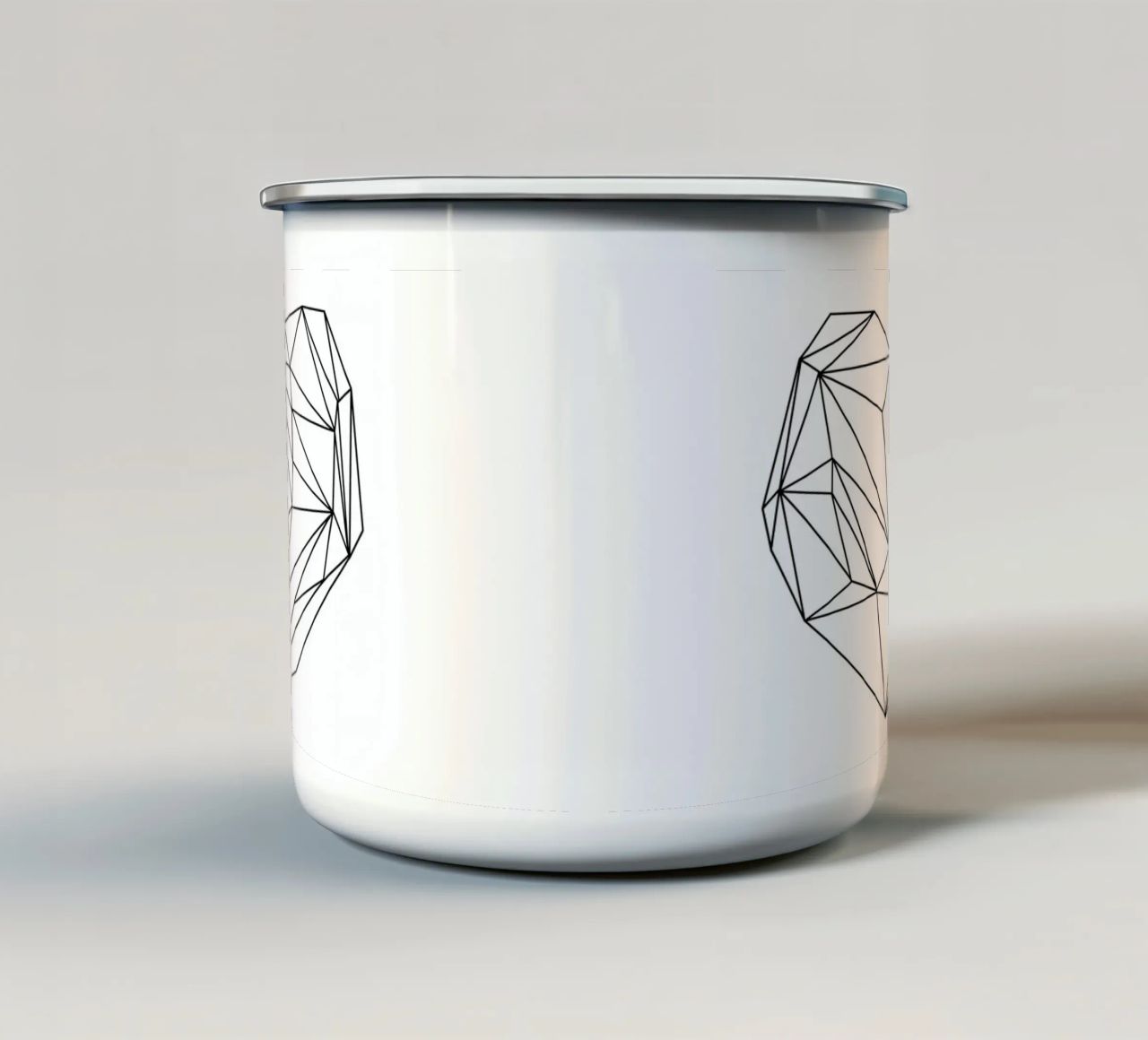 Heart Graphic tazza in smalto da Mareike Böhmer