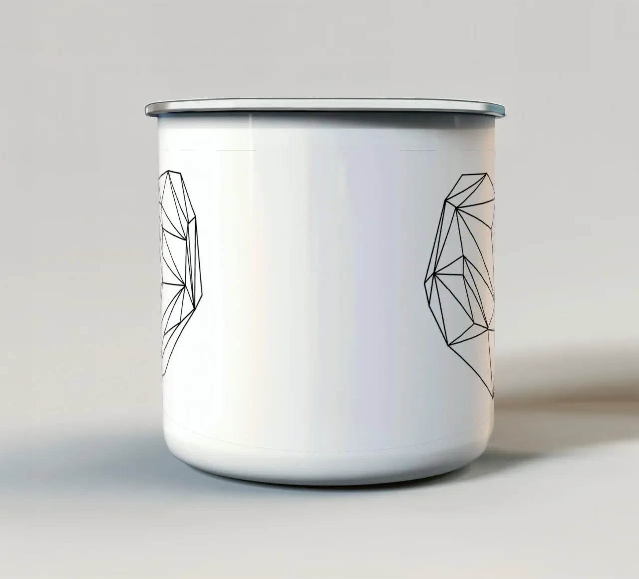 Heart Graphic tazza in smalto da Mareike Böhmer