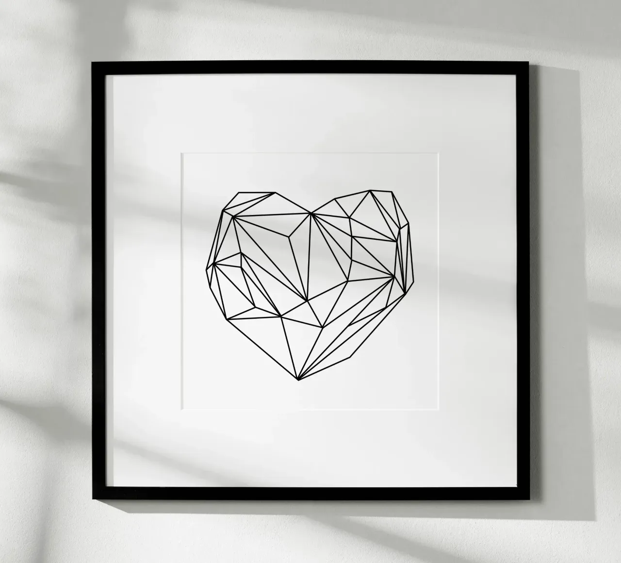 Heart Graphic poster con telaio in alluminio da Mareike Böhmer