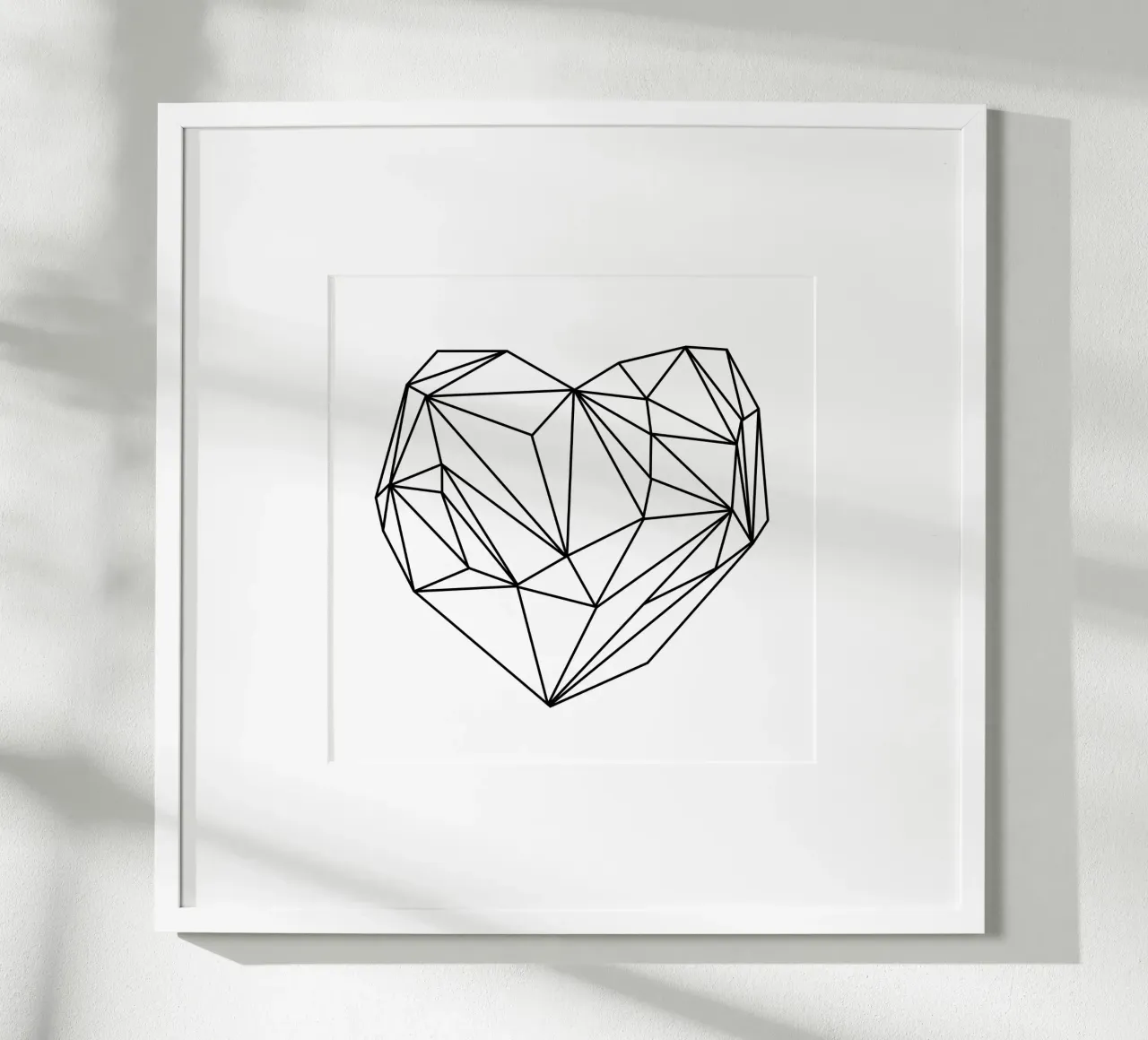 Heart Graphic poster con telaio in alluminio da Mareike Böhmer