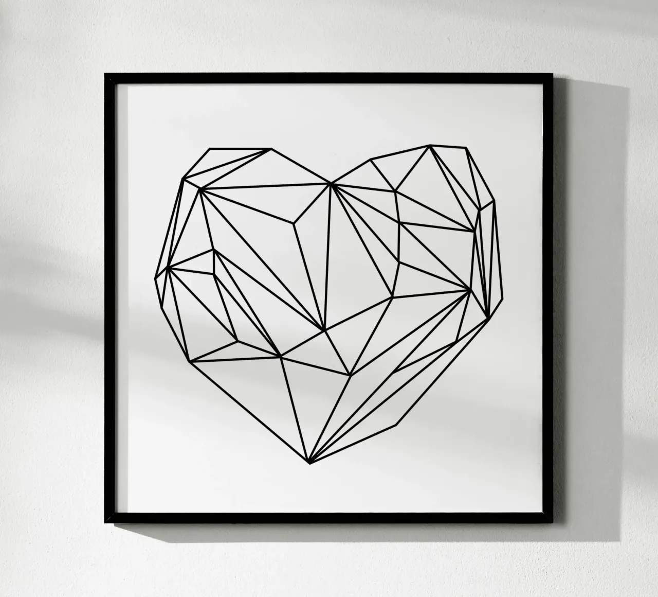 Heart Graphic poster con telaio in alluminio da Mareike Böhmer