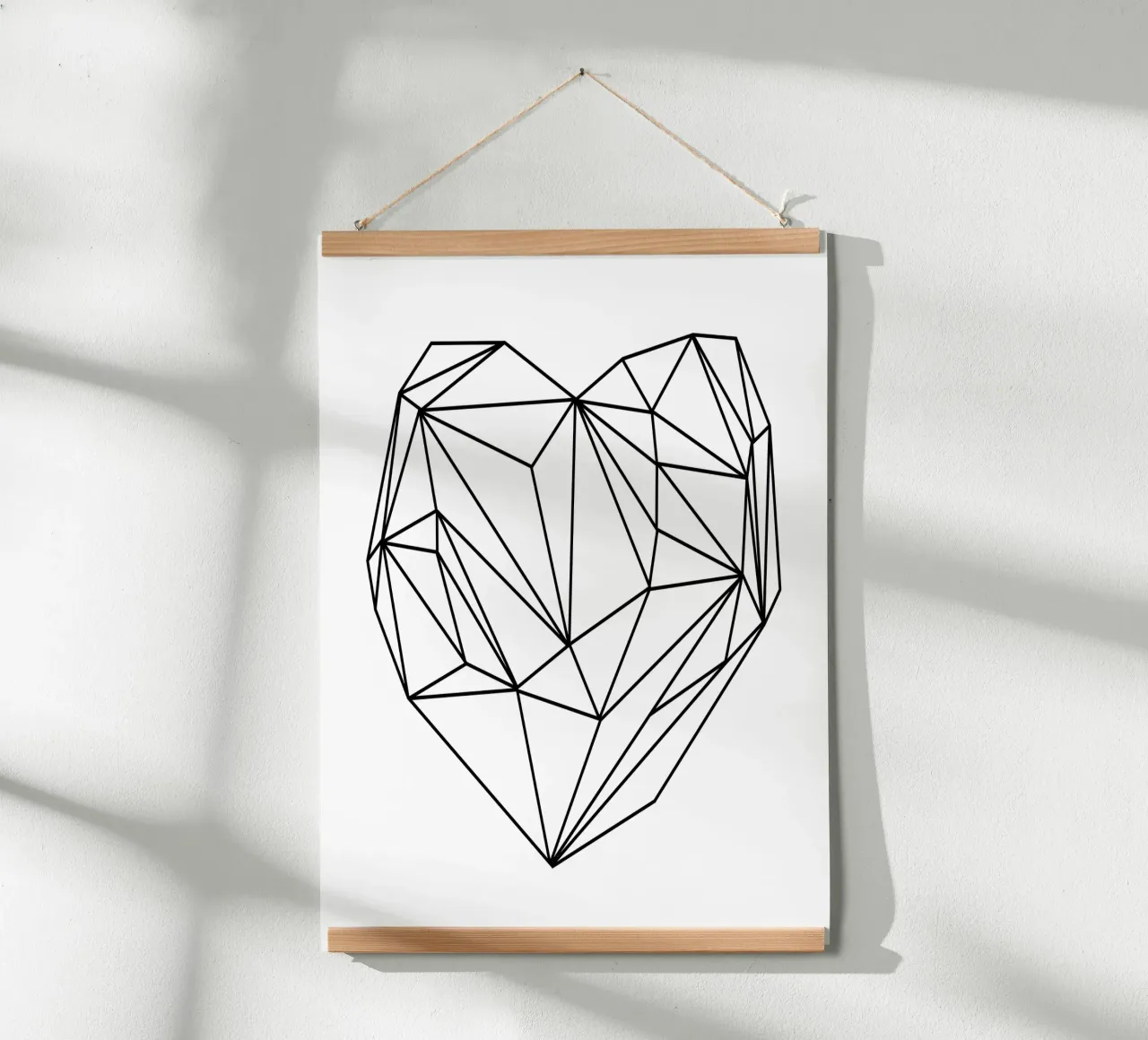 Heart Graphic poster con telaio in alluminio da Mareike Böhmer