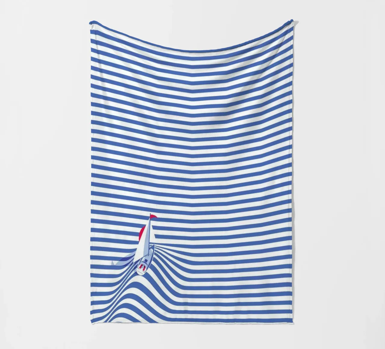 Sail Away fleece blanket by La Come Di