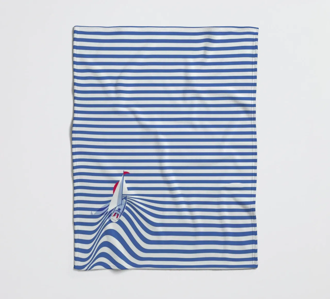 Sail Away fleece blanket by La Come Di