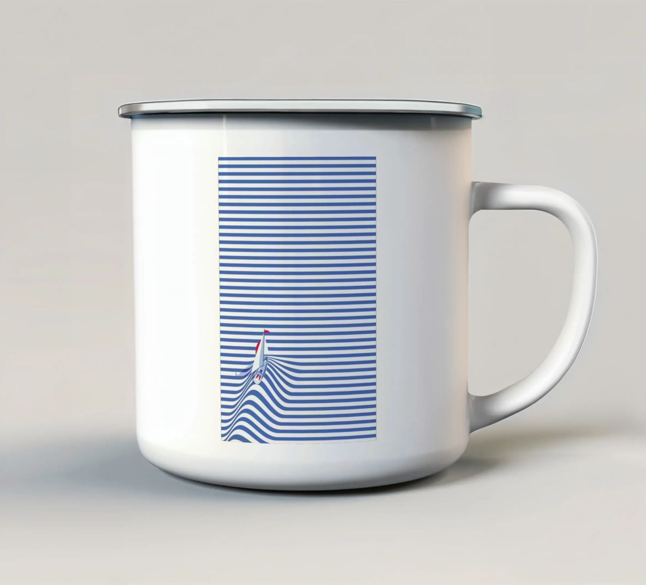 Sail Away tazza in smalto da La Come Di