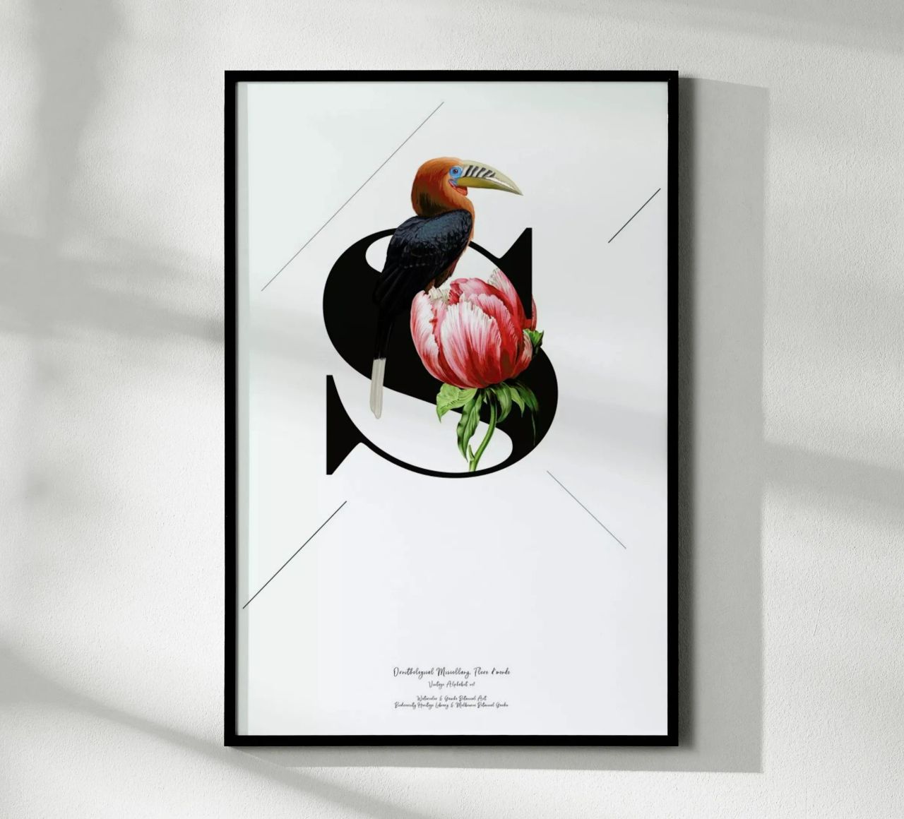 Botanical Alphabet - S poster de Froilein Juno