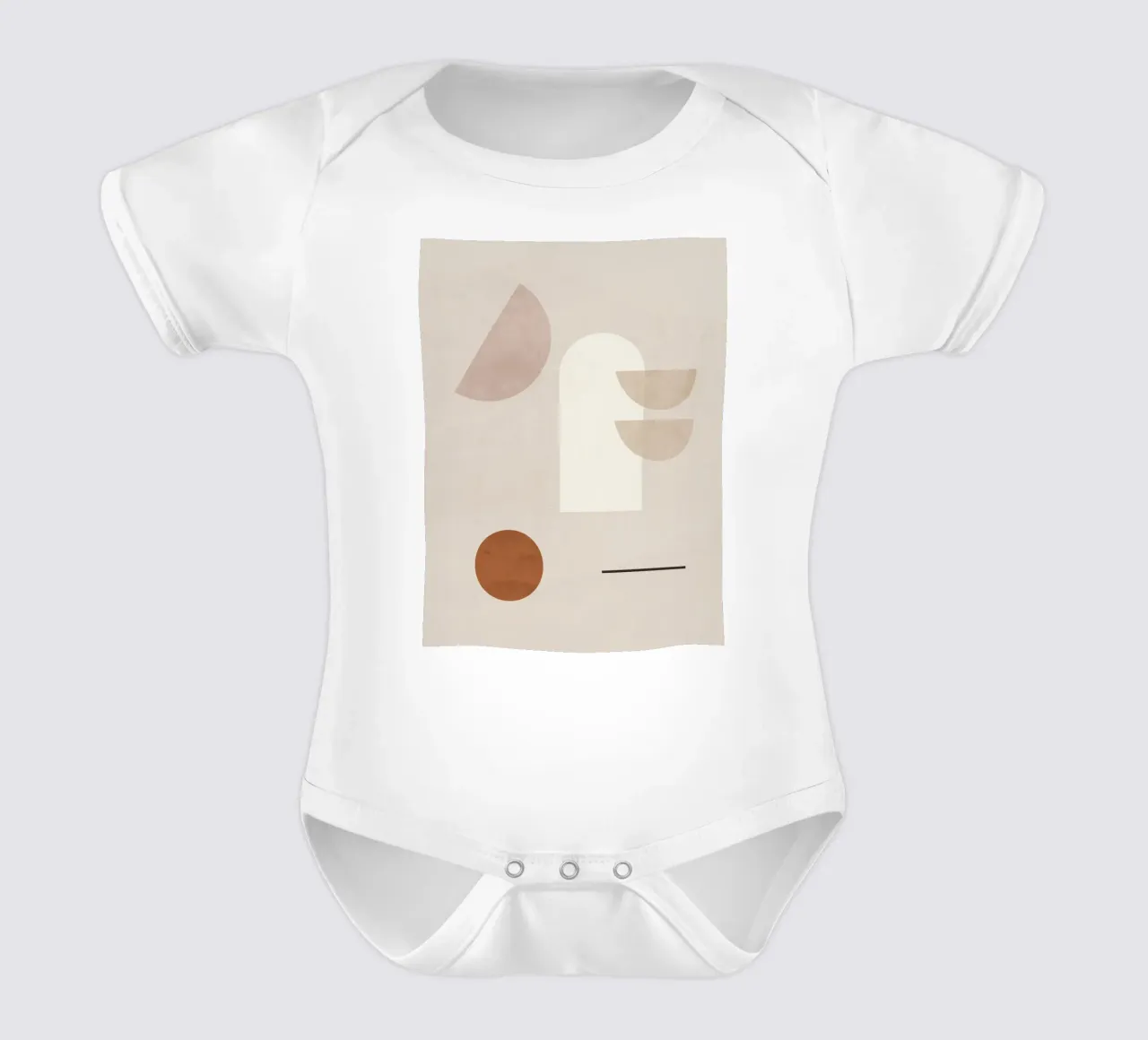 Forme minimaliste 5 body neonato maniche corte da ThingDesign