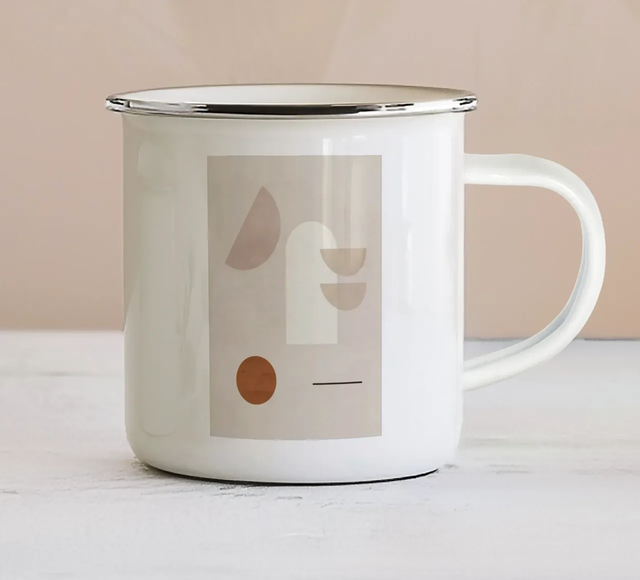 Forme minimaliste 5 tazza in smalto da ThingDesign