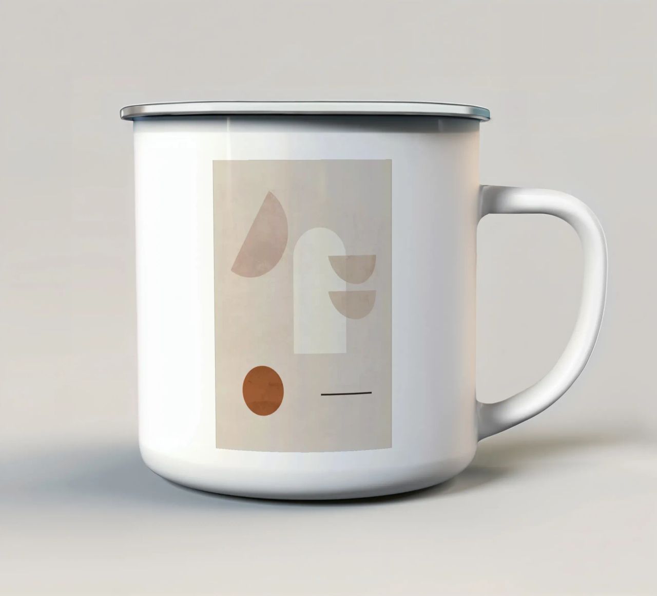 Forme minimaliste 5 tazza in smalto da ThingDesign