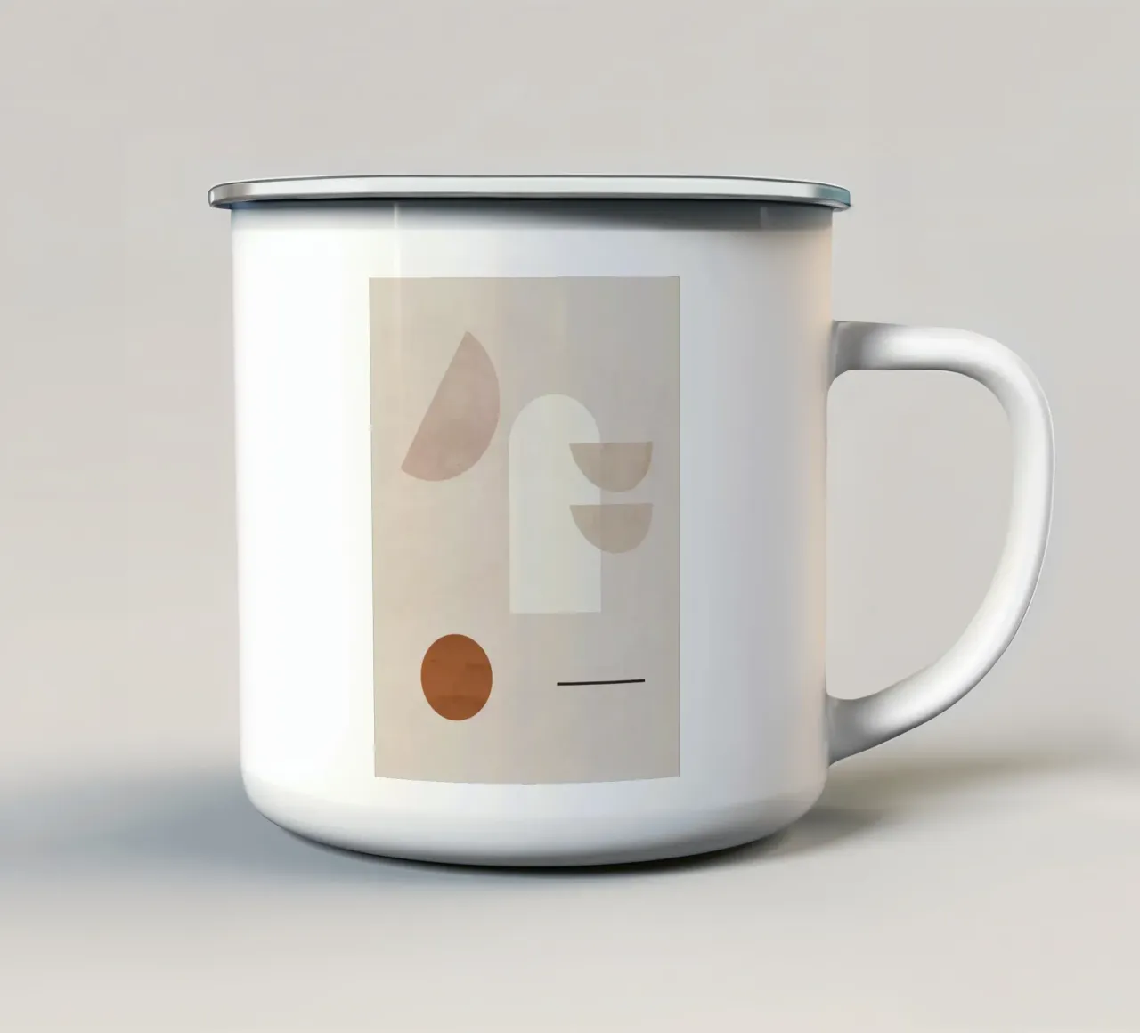 Forme minimaliste 5 tazza in smalto da ThingDesign