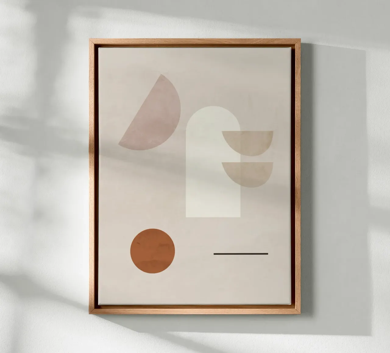 Forme minimaliste 5 tela con Cornice a cassetta da ThingDesign