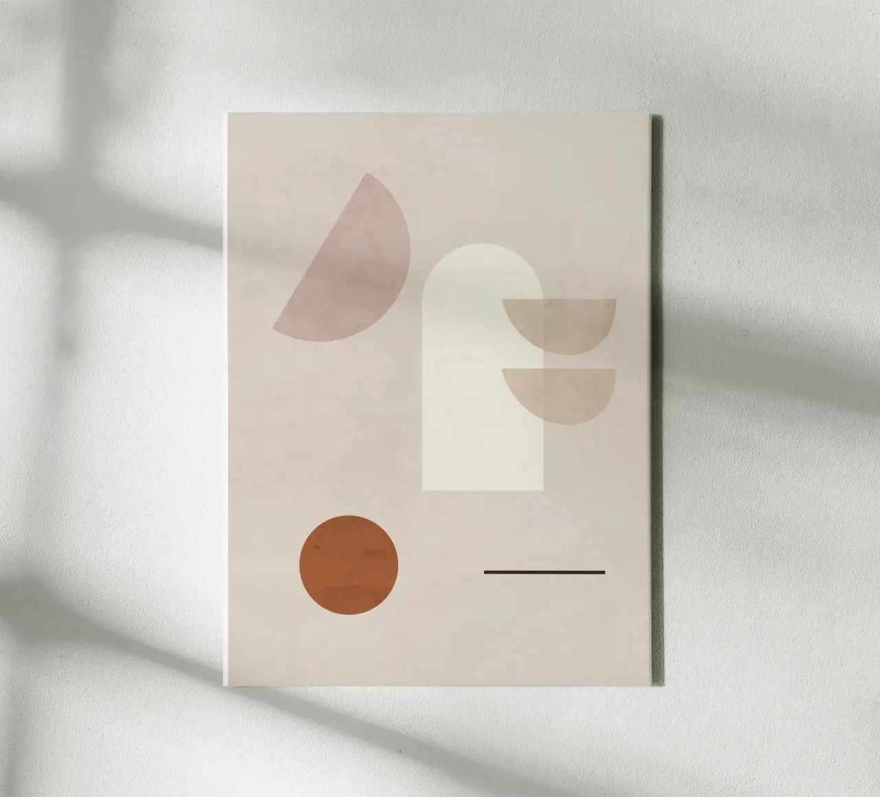 Forme minimaliste 5 tela con Cornice a cassetta da ThingDesign