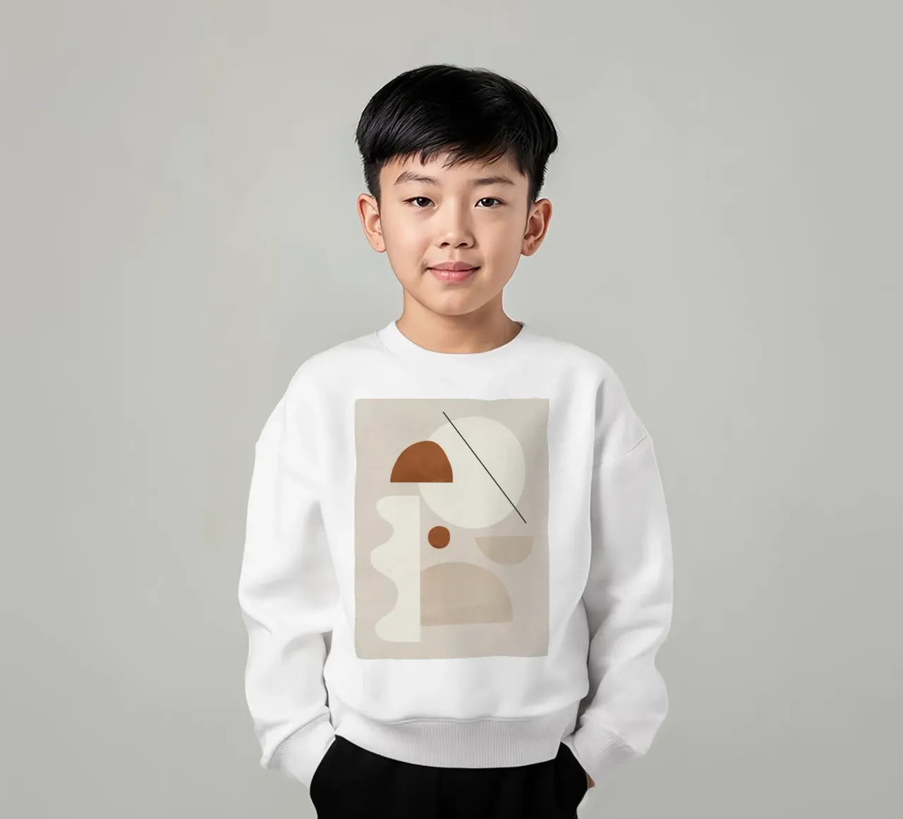 Minimalist Shapes 6 kids sweatshirt by ThingDesign