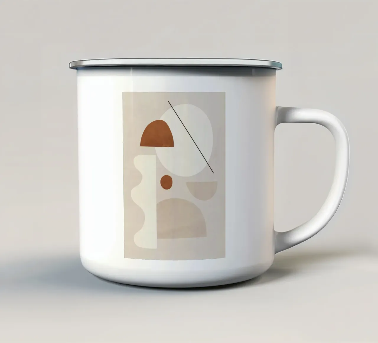 Forme minimaliste 6 tazza in smalto da ThingDesign