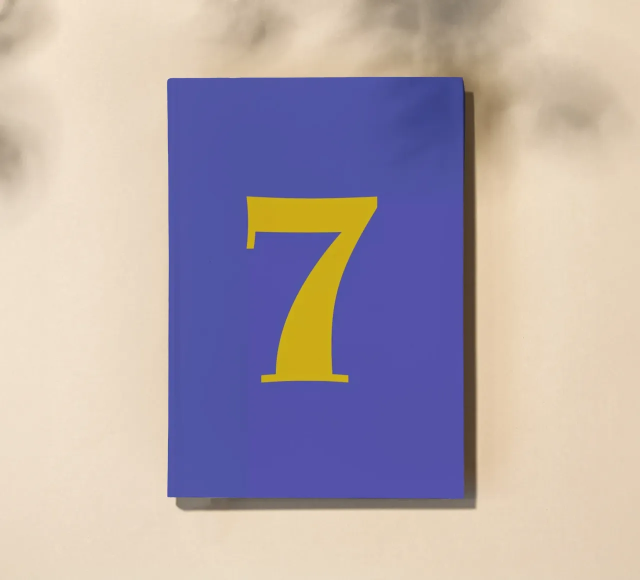Blue Number 7 notebook by Studio One