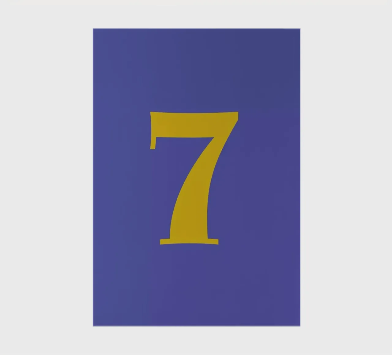 Blue Number 7 notebook by Studio One