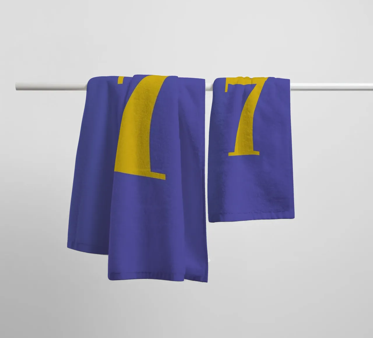 Blue Number 7 asciugamano da bagno da Studio One
