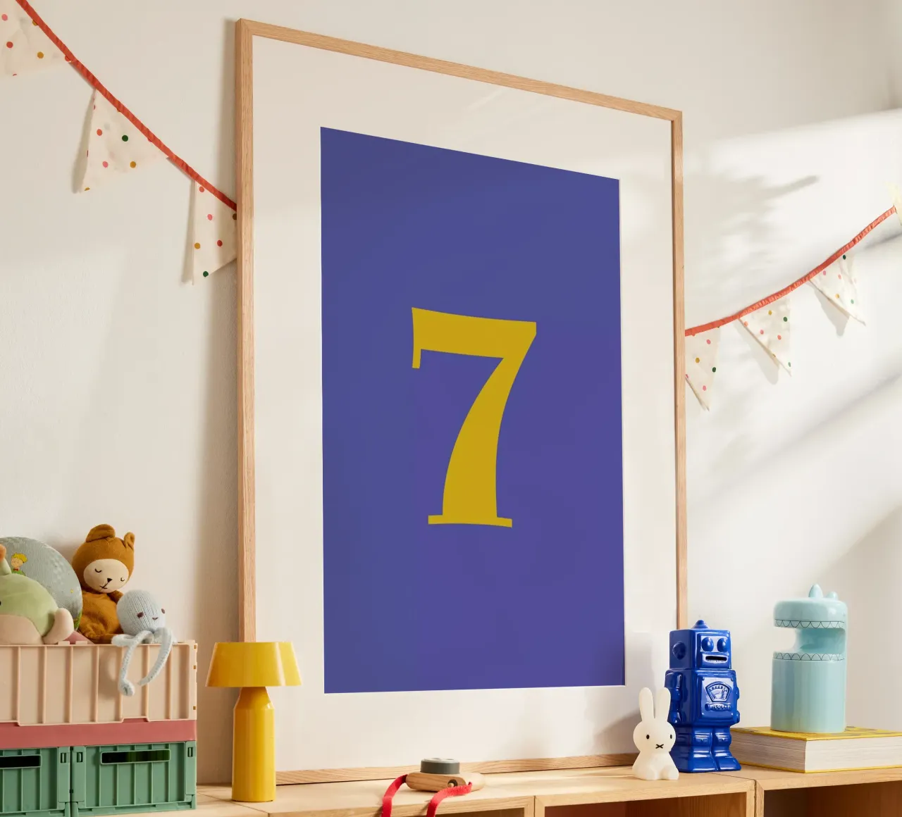 Blue Number 7 carta hahnemühle da Studio One