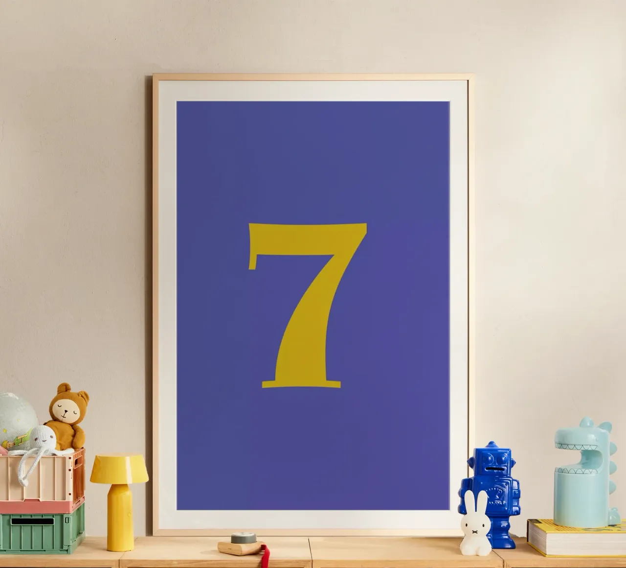 Blue Number 7 carta hahnemühle da Studio One
