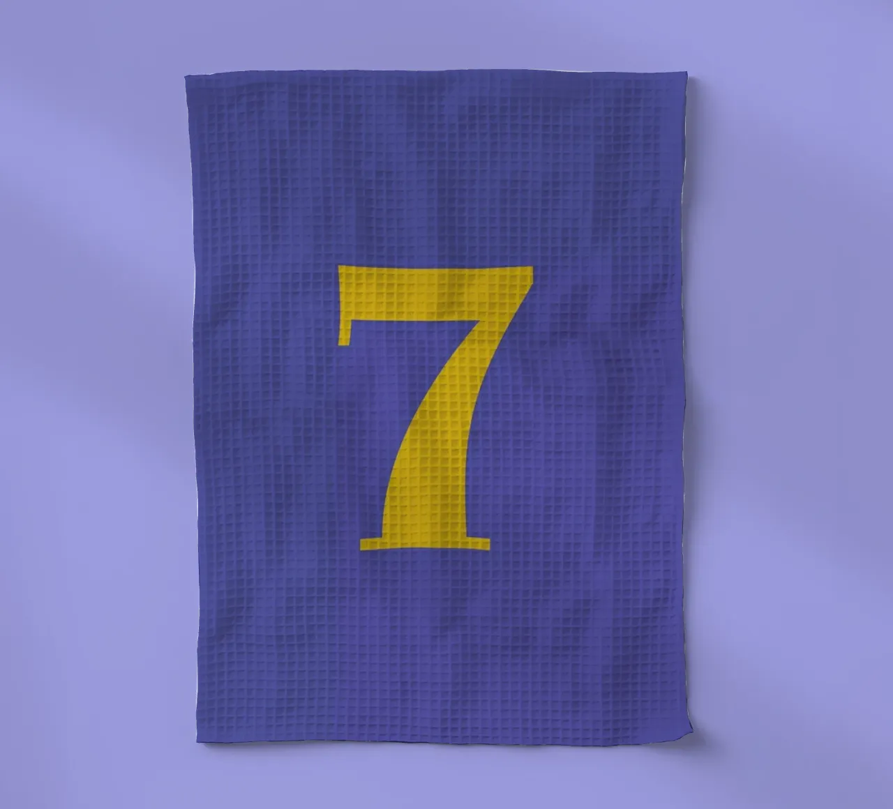 Blue Number 7 canovaccio da cucina da Studio One