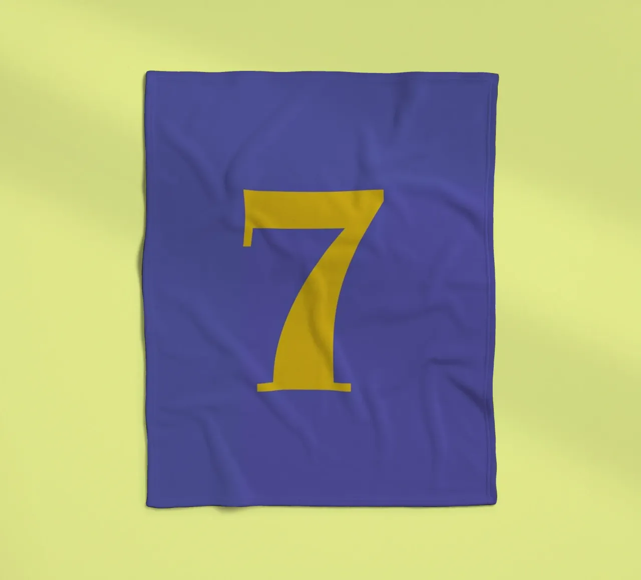 Blue Number 7 coperta in pile da Studio One