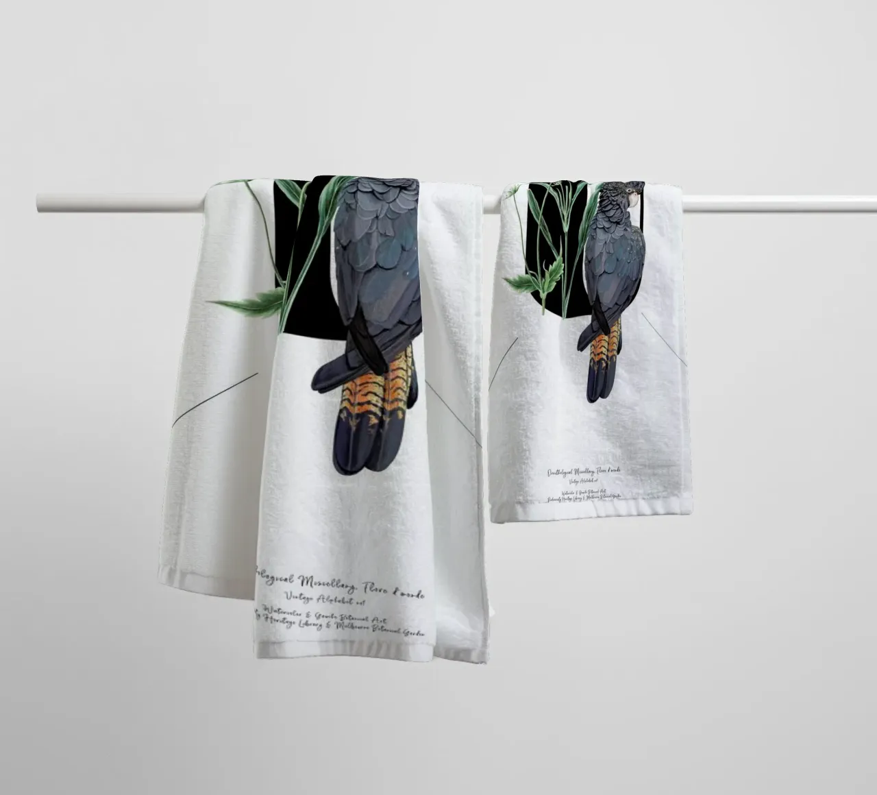 Botanical Alphabet - U asciugamano da bagno da Froilein Juno