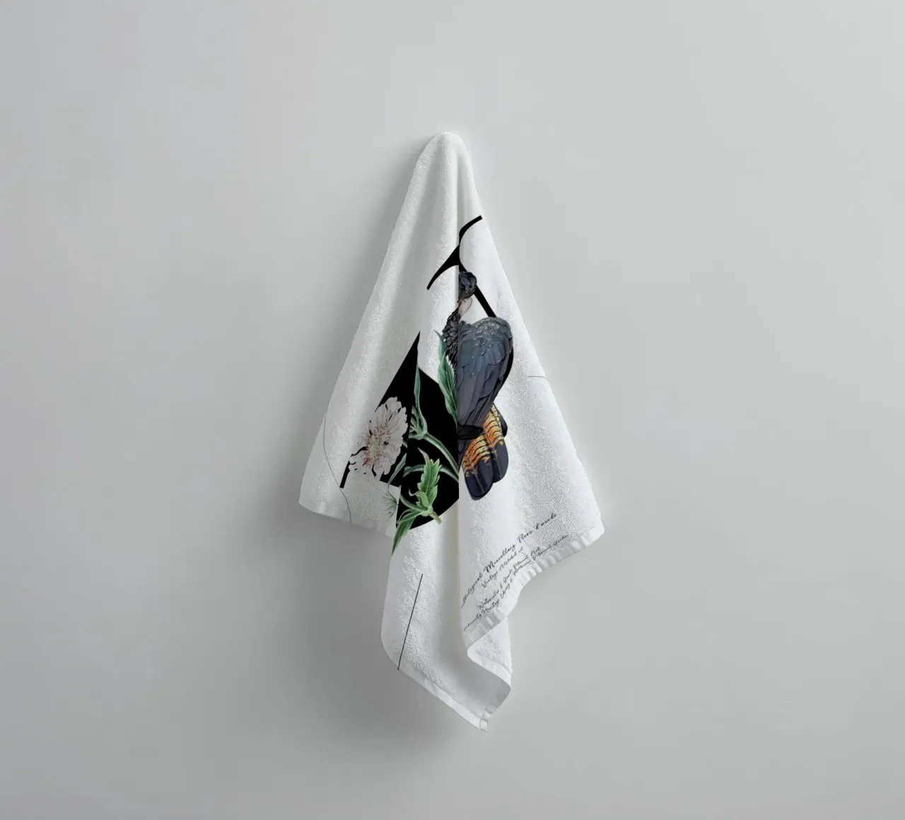 Botanical Alphabet - U asciugamano da bagno da Froilein Juno