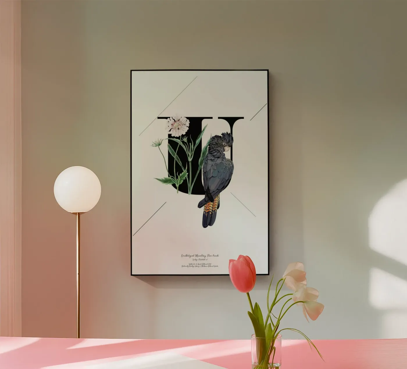 Botanical Alphabet - U plexiglass da Froilein Juno