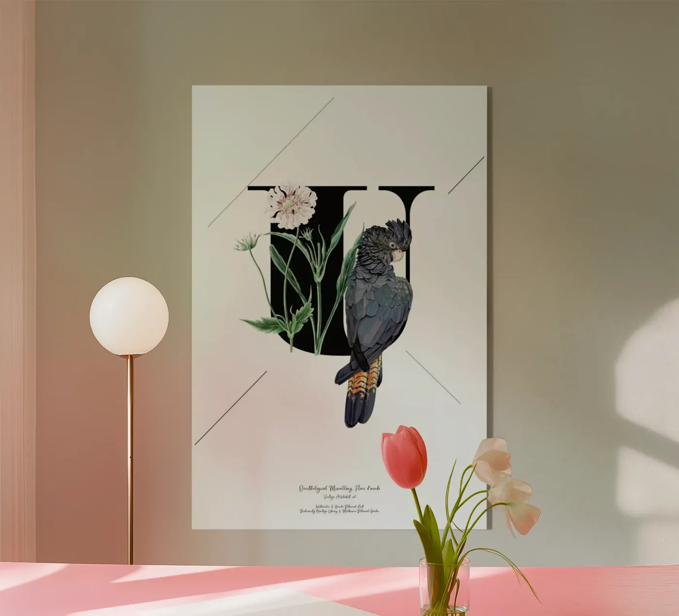 Botanical Alphabet - U plexiglass da Froilein Juno
