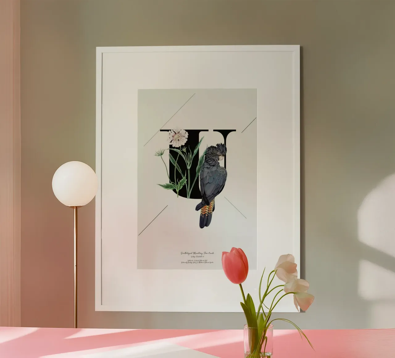 Botanical Alphabet - U poster da Froilein Juno