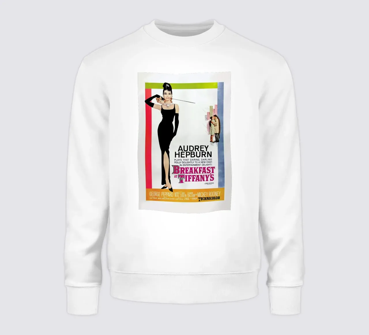 ‘Breakfast at Tiffany’s’ Retro Movie Poster felpa da Gallery Print and Art Limited