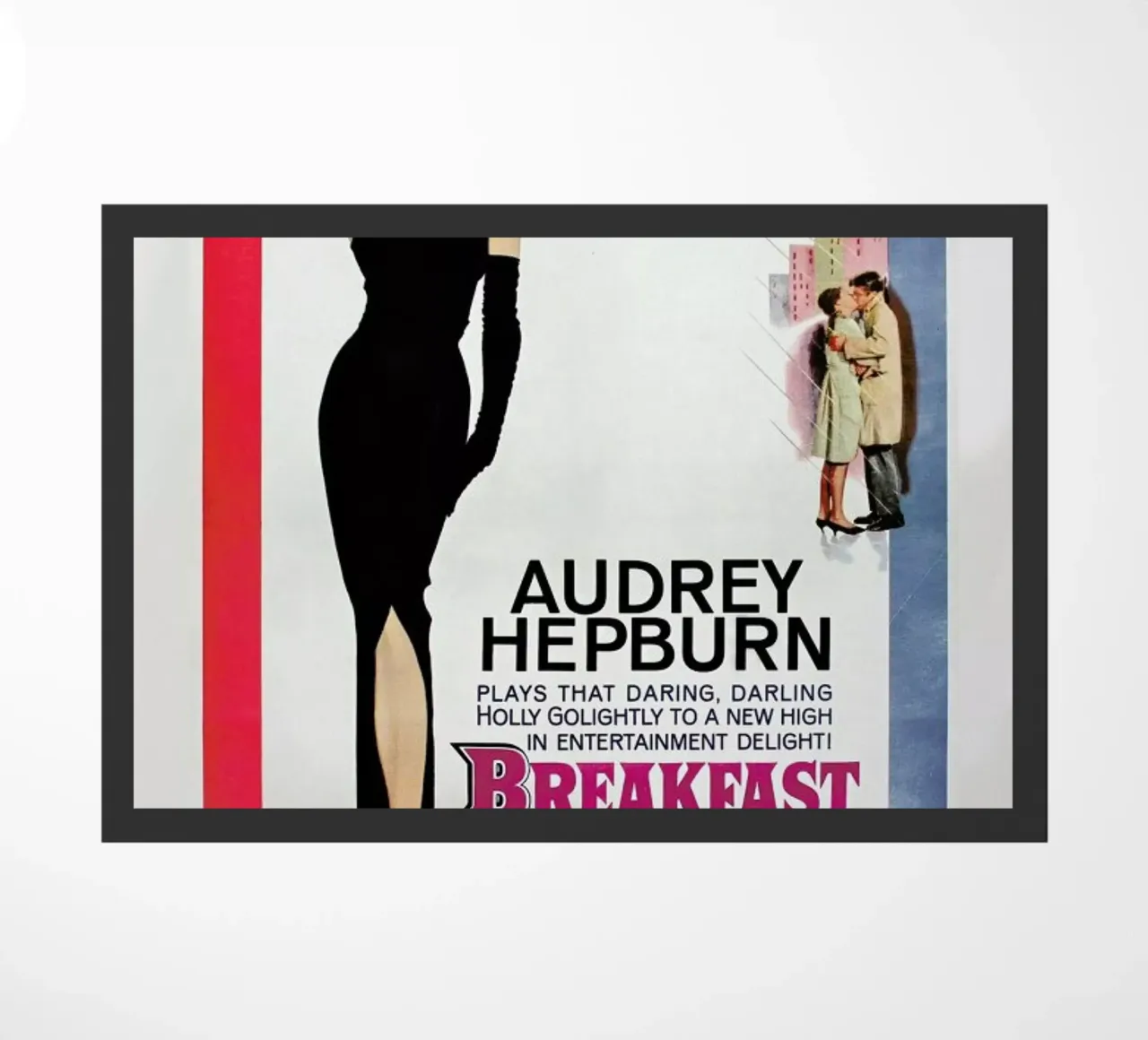 ‘Breakfast at Tiffany’s’ Retro Movie Poster zerbino da Gallery Print and Art Limited