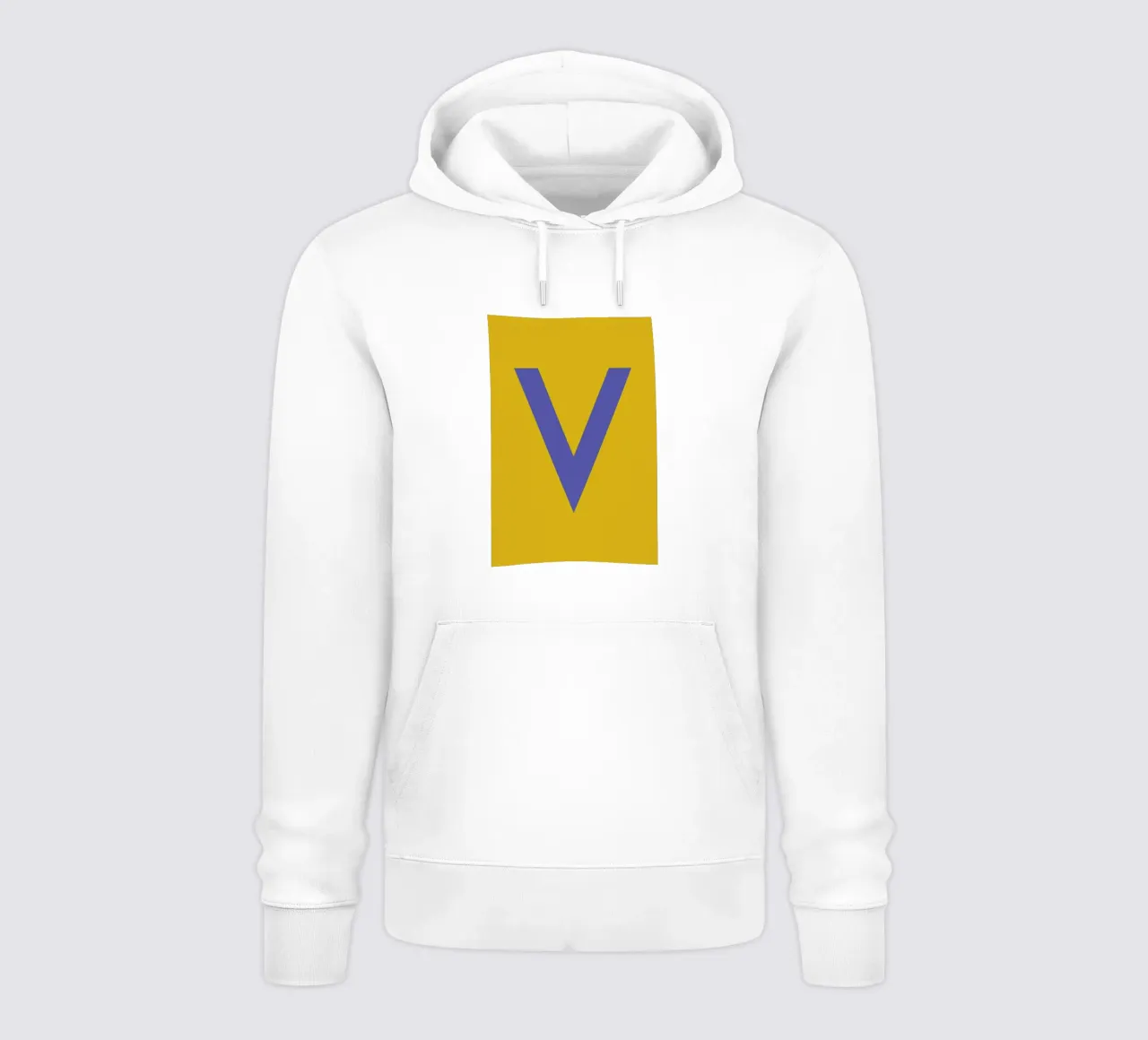 Yellow Letter V felpa con cappuccio da Studio One