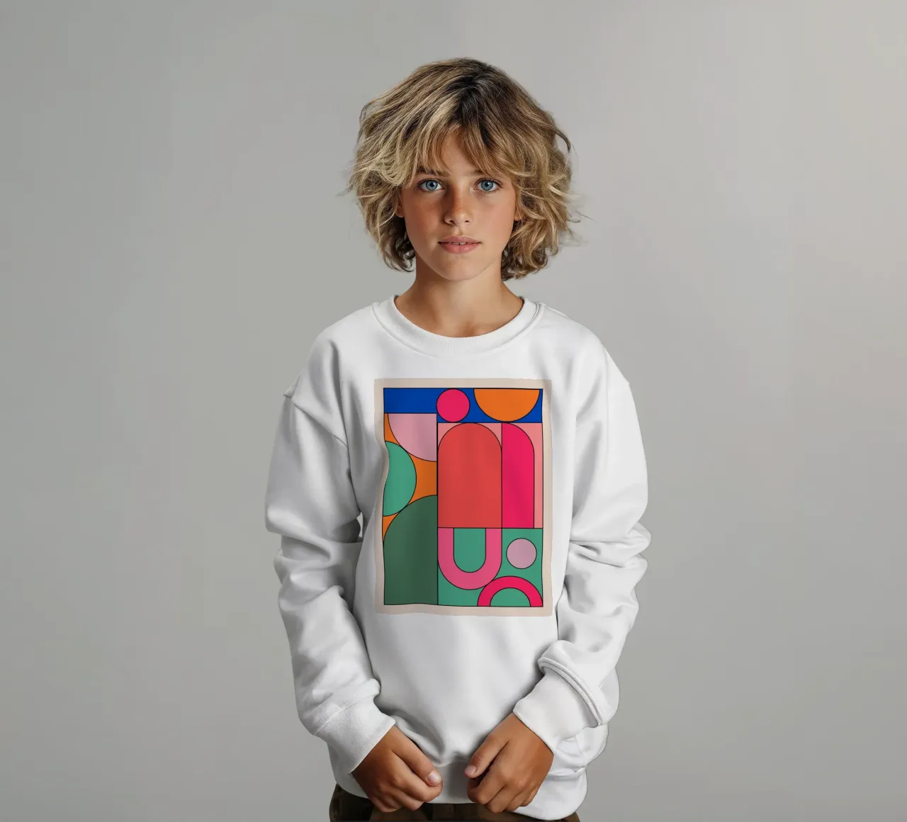 Forme geometriche 239 felpa bambino da Gaite