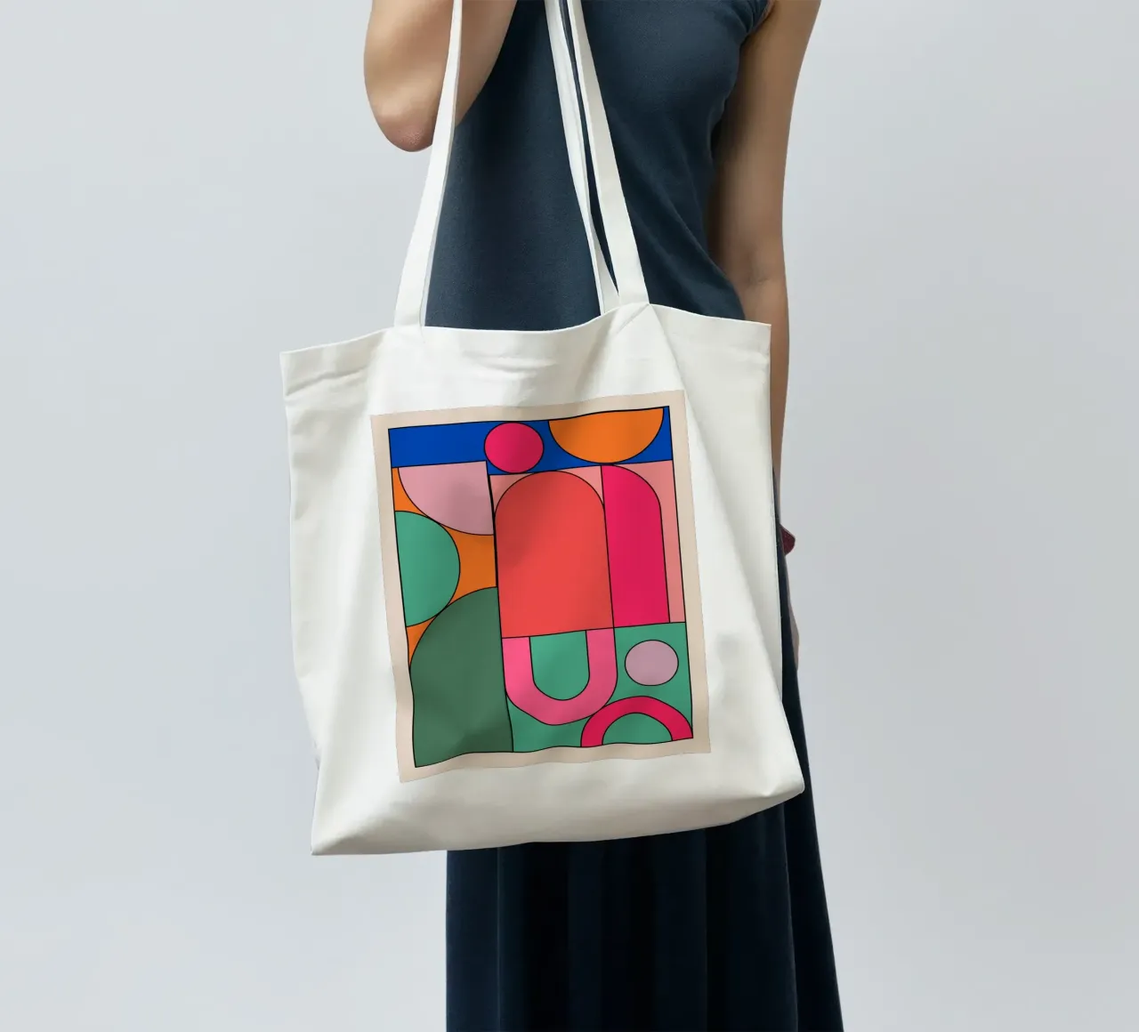 Forme geometriche 239 borsa in juta da Gaite