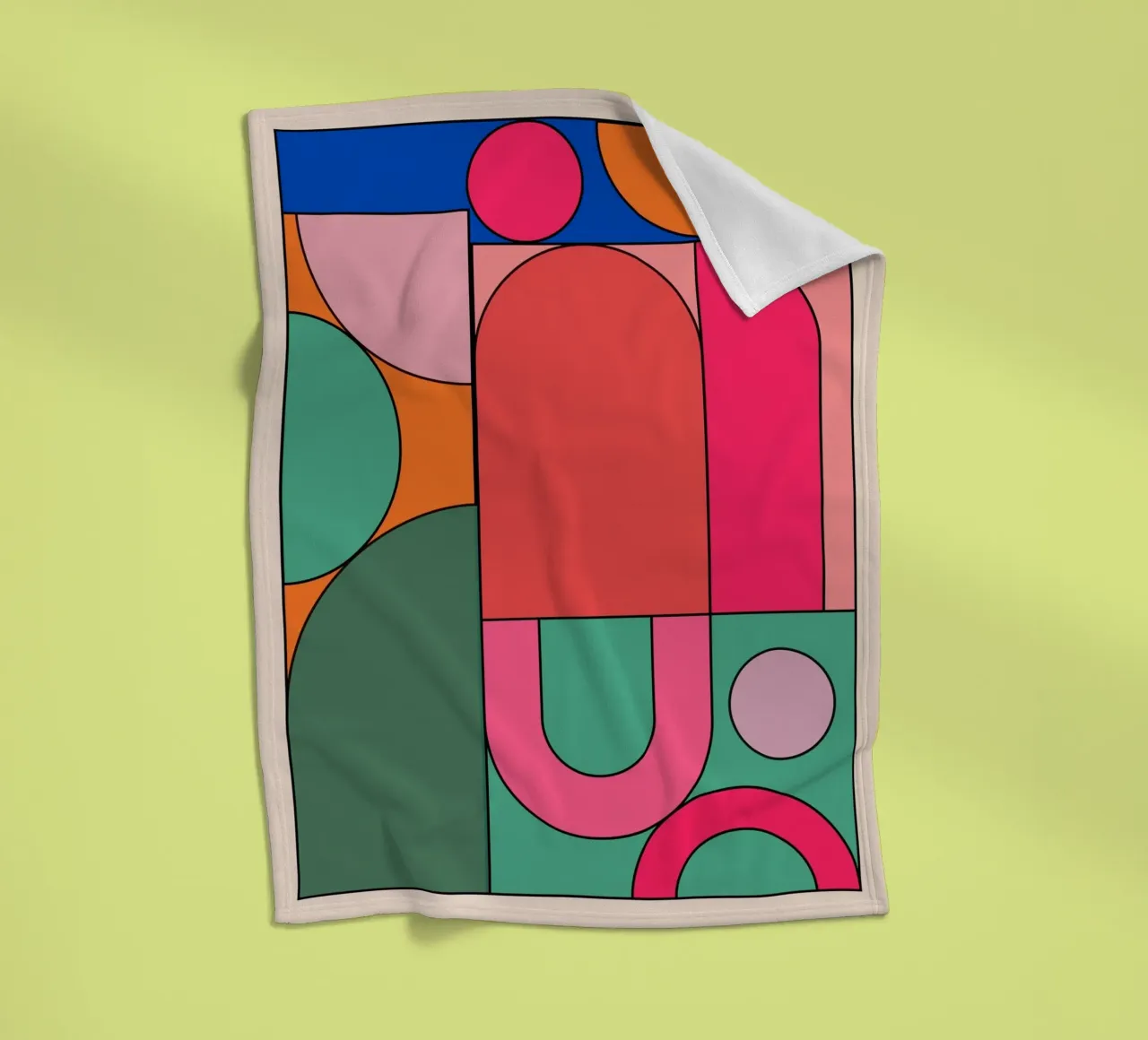 Forme geometriche 239 coperta in pile da Gaite
