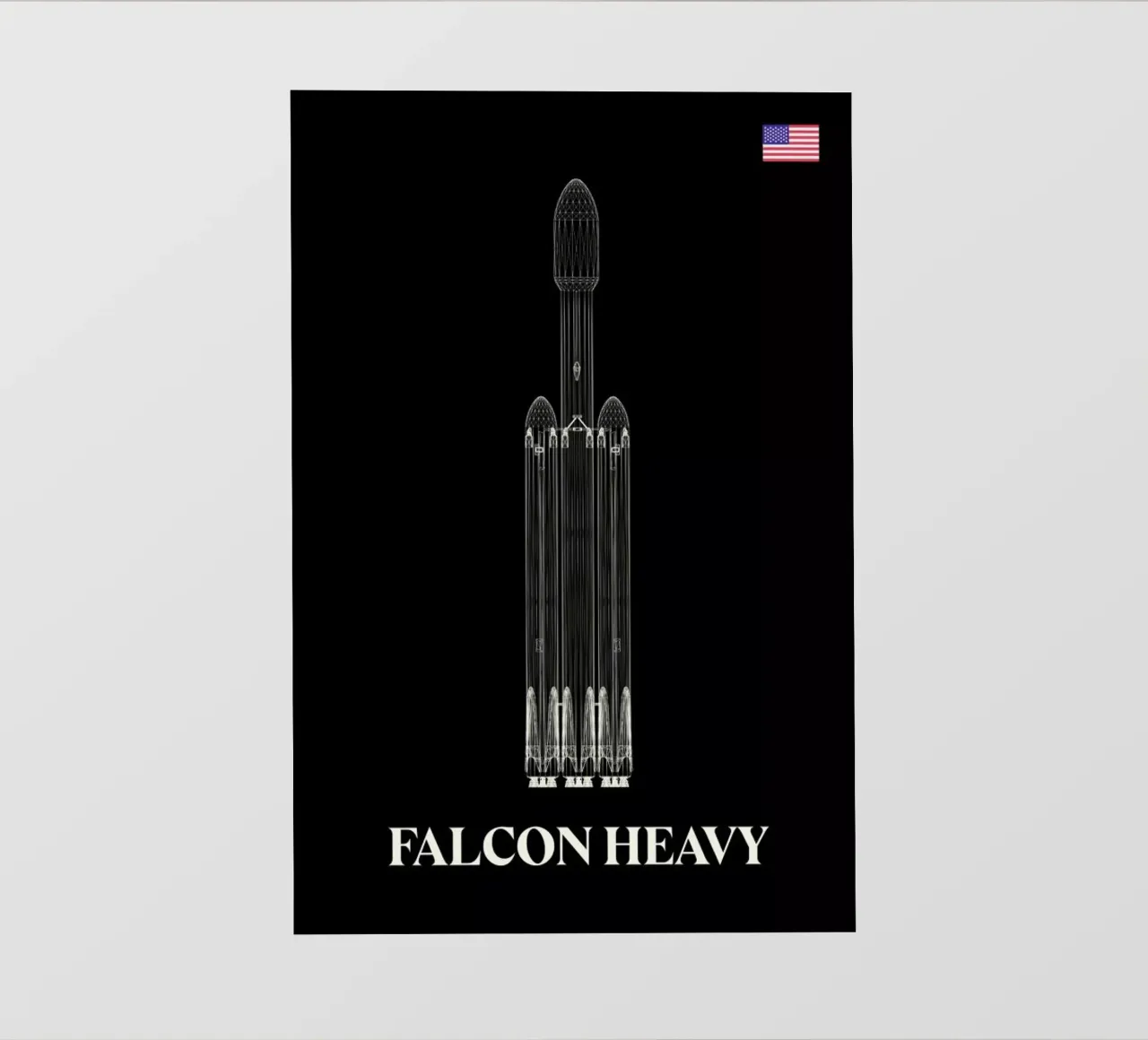 Falcon Heavy 1 telo in pvc da Marc Schulthess