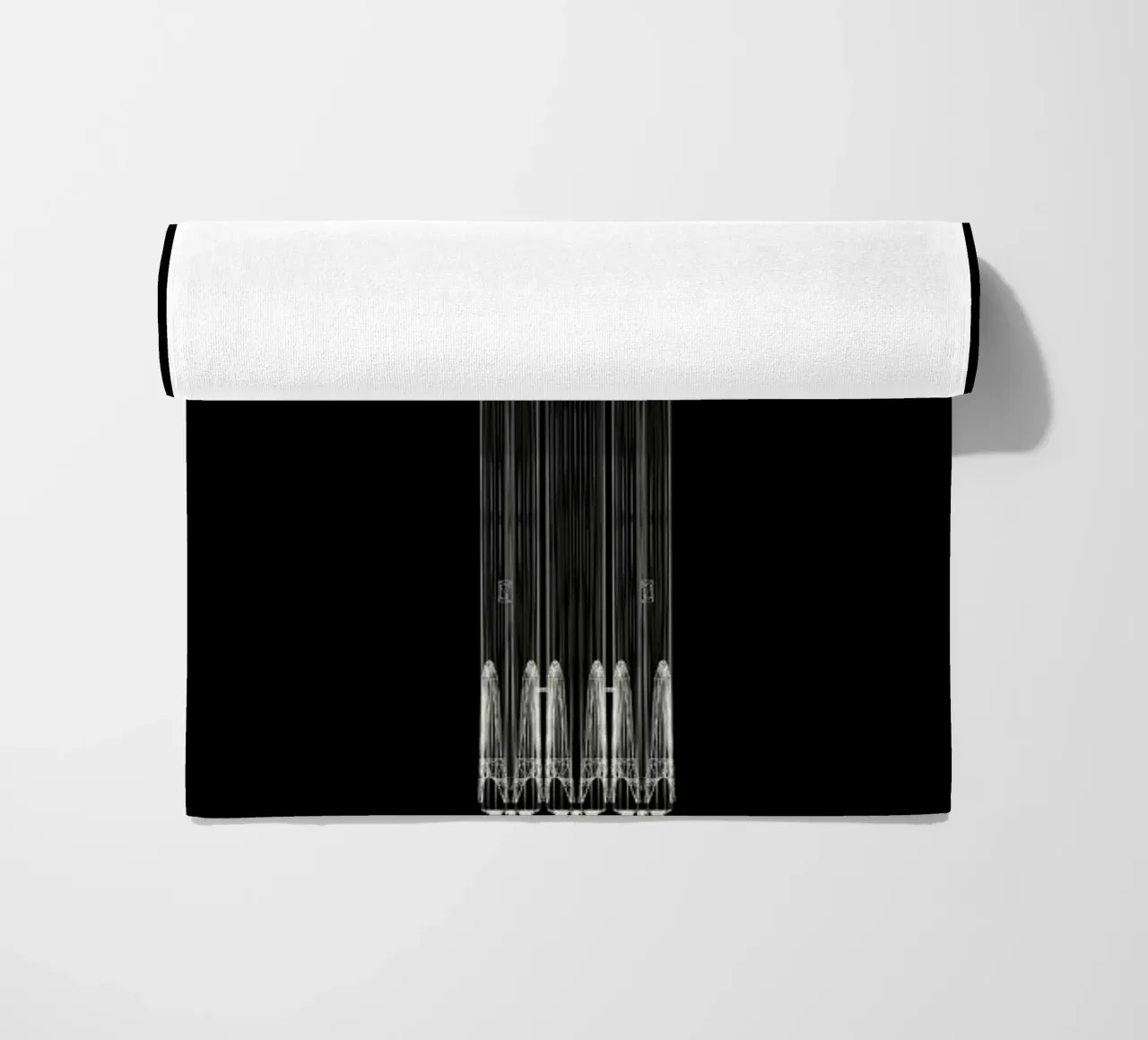 Falcon Heavy 1 beach towel by Marc Schulthess