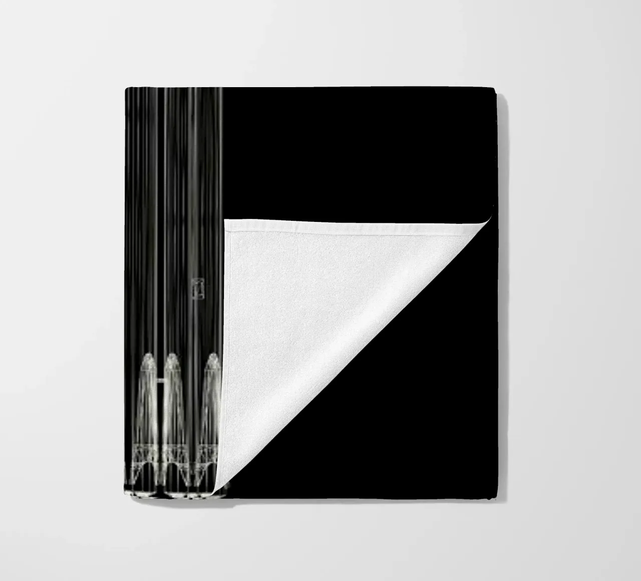 Falcon Heavy 1 beach towel by Marc Schulthess