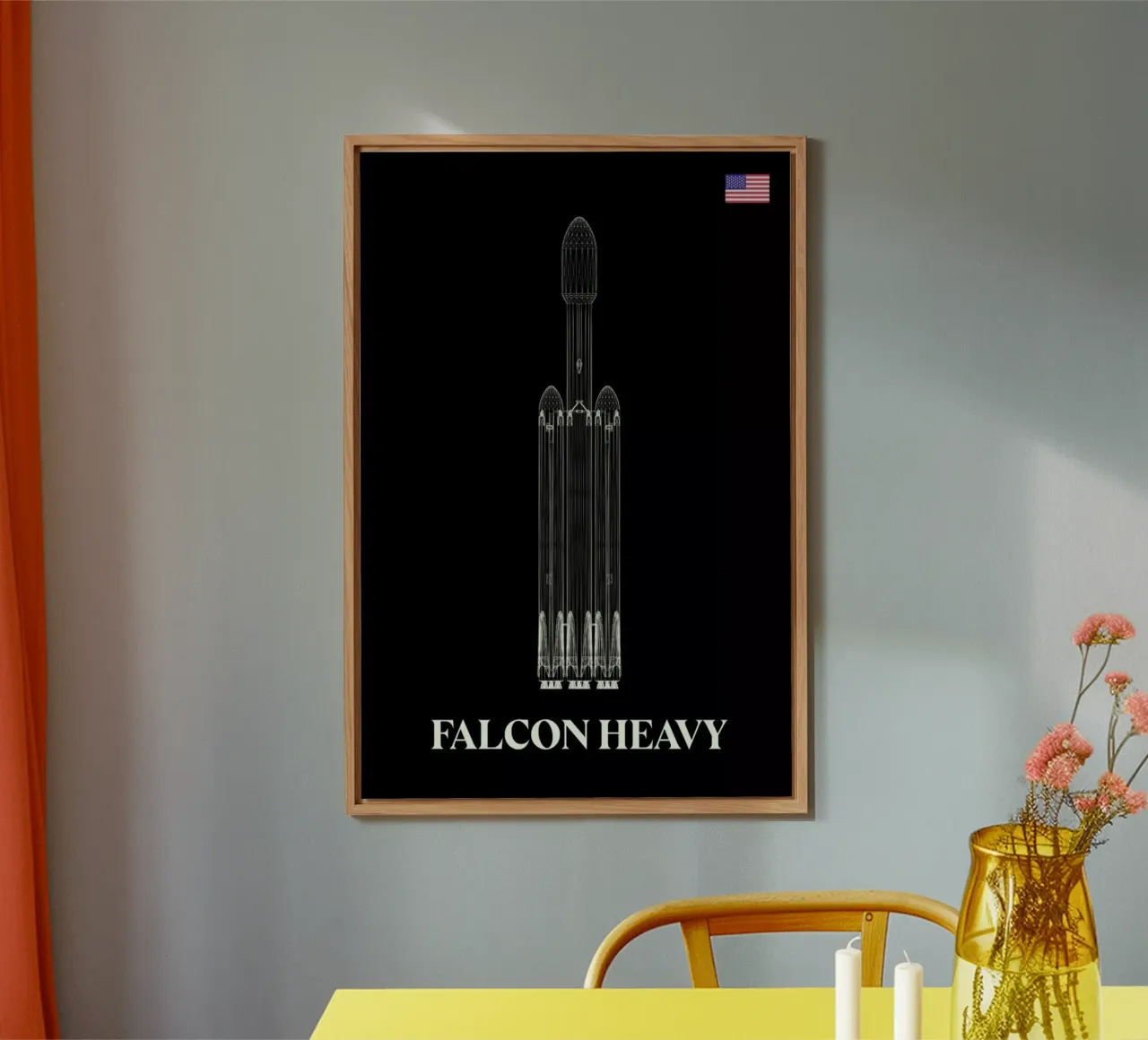 Falcon Heavy 1 forex plate by Marc Schulthess