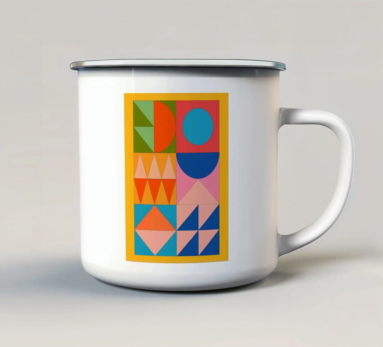 Forme geometriche 237 tazza in smalto da Gaite
