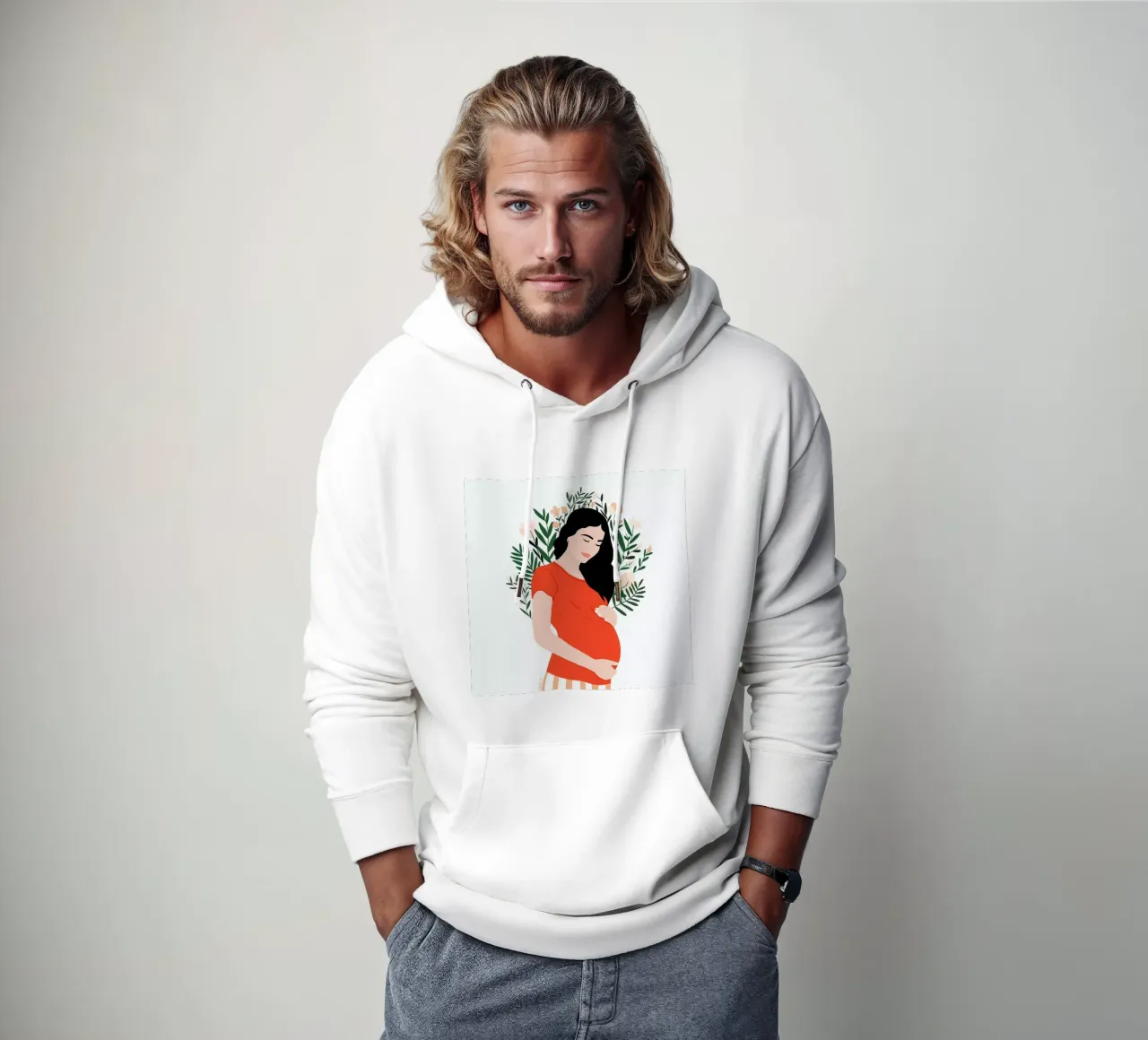 Life felpa con cappuccio da Céleste Wallaert