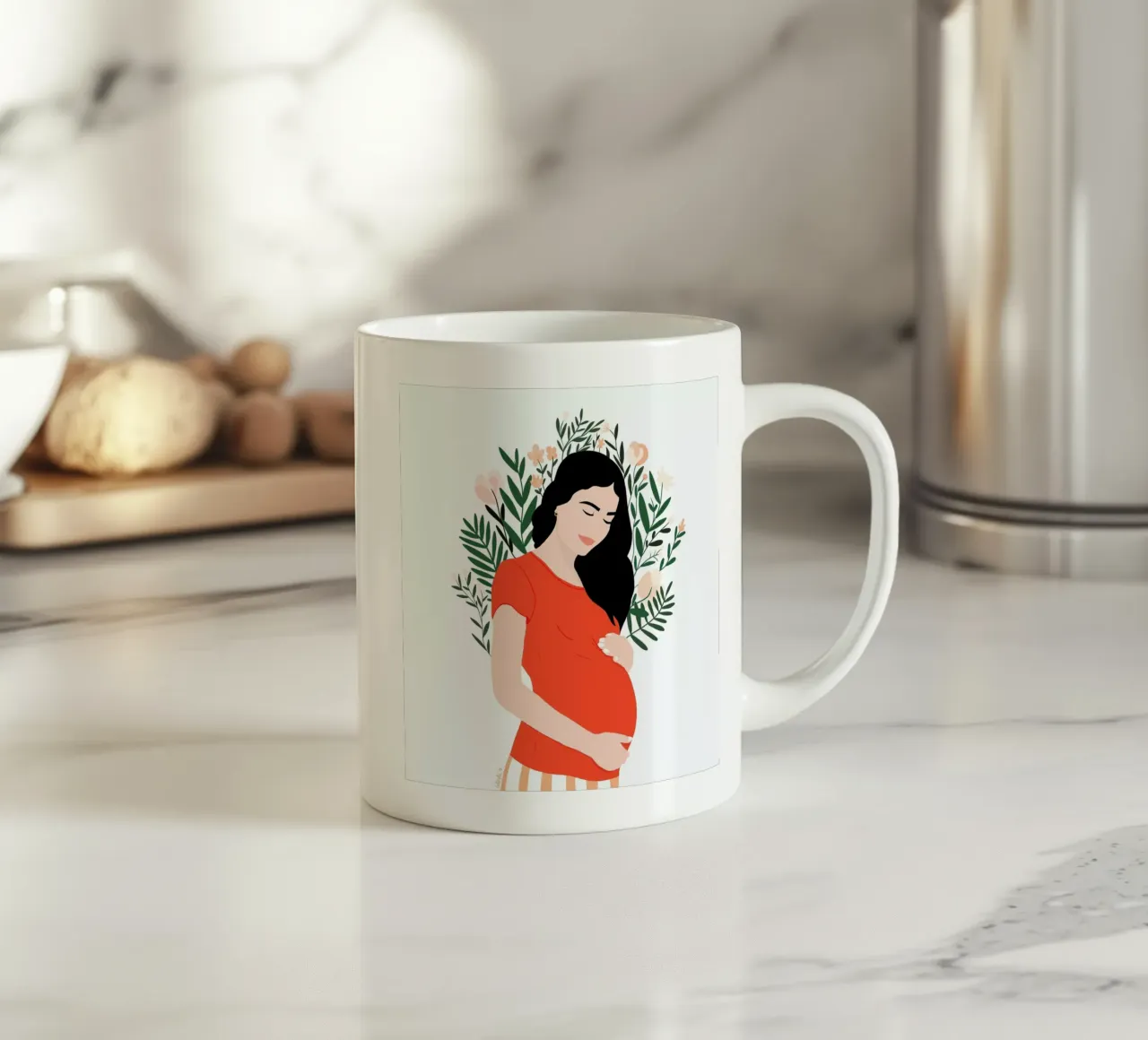Life tazza in ceramica da Céleste Wallaert