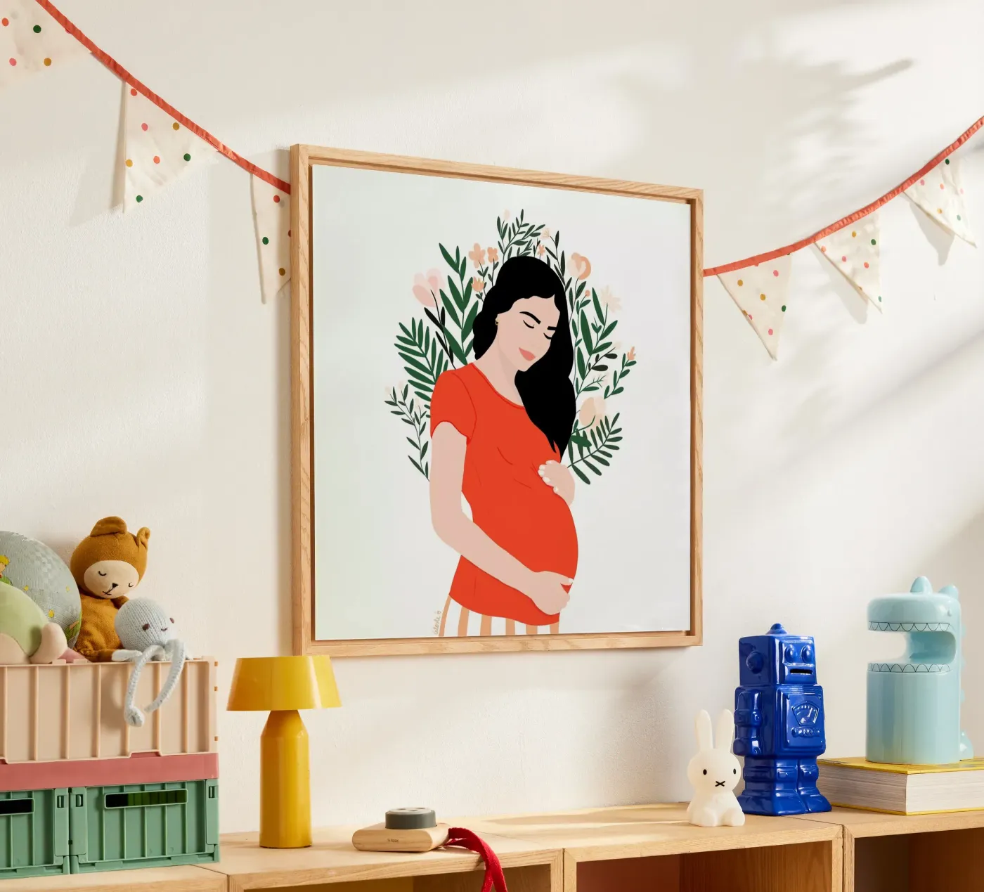 Life acryl van Céleste Wallaert