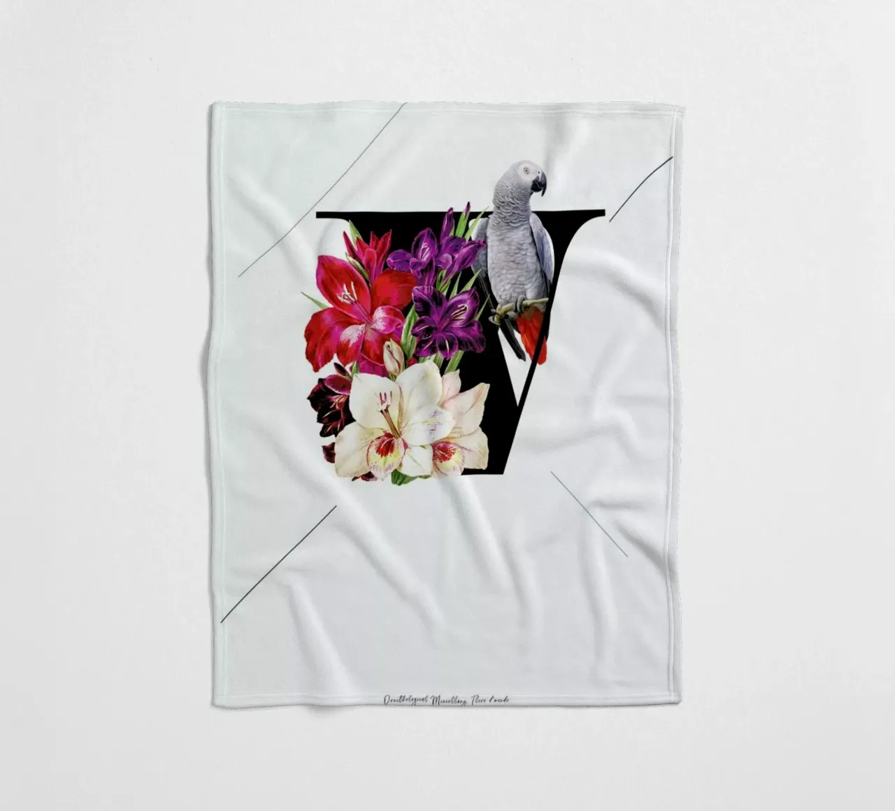 Botanical Alphabet - V coperta in pile da Froilein Juno