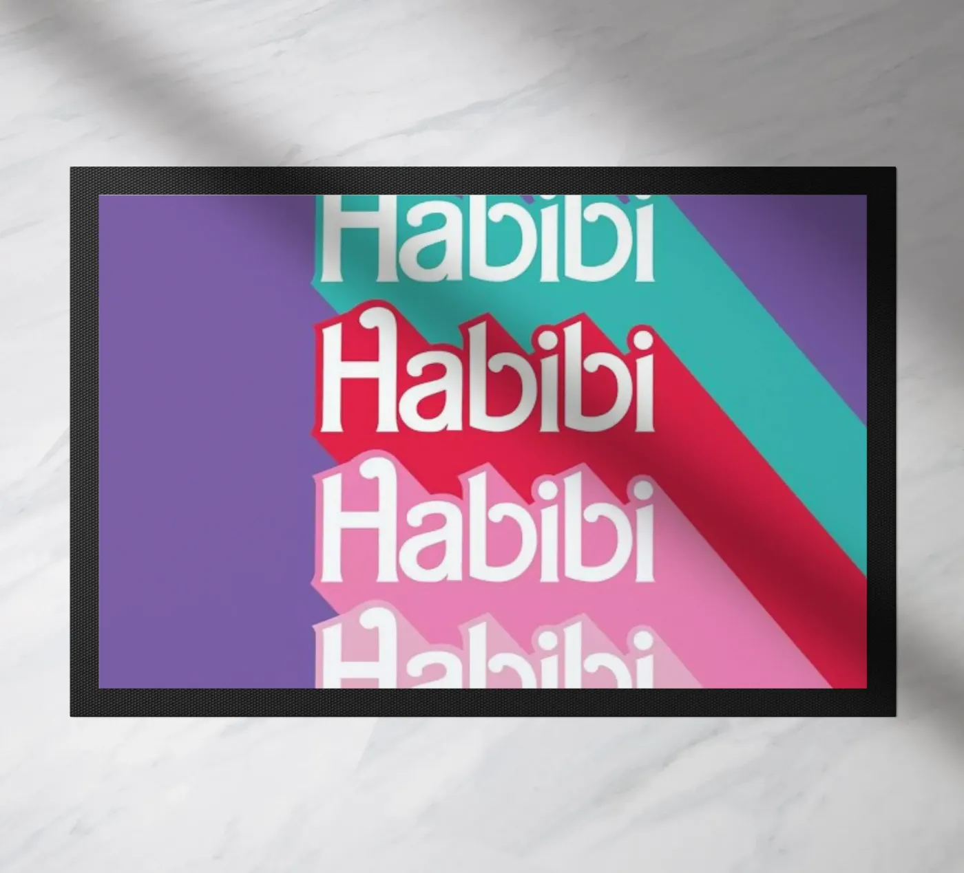 Habibi Rainbow doormat by La Come Di