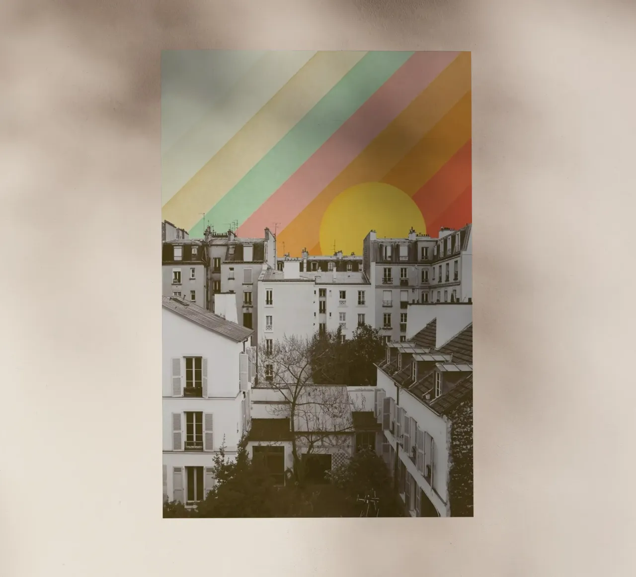 Rainbow Sky Above Paris pellicola backlit da Florent Bodart