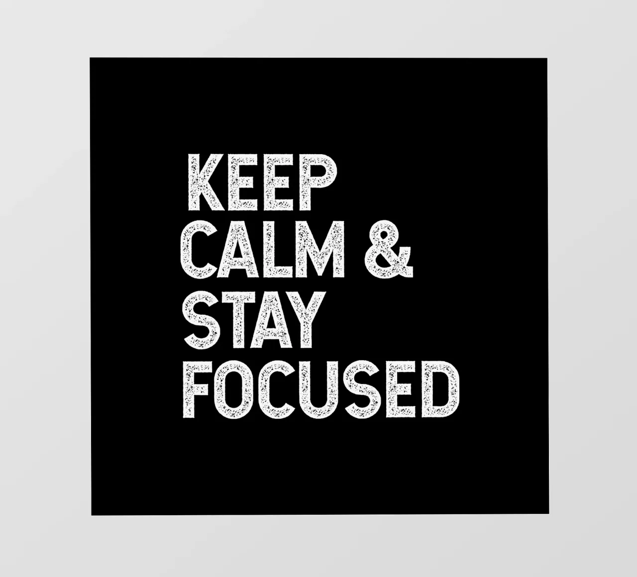 Keep calm and stay focused telo in pvc da happieeagle