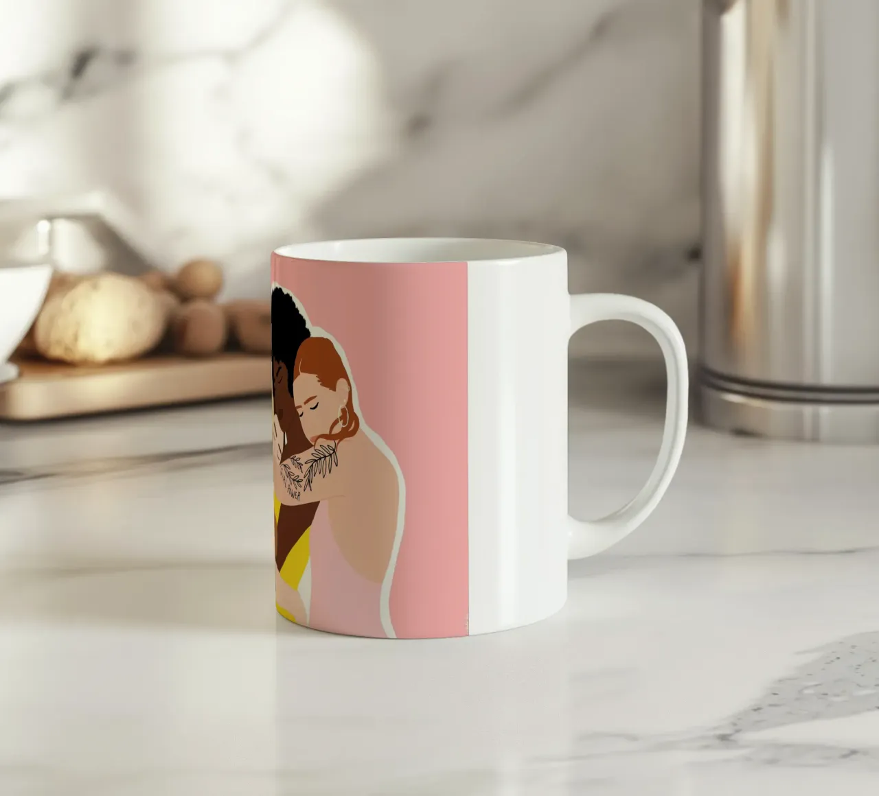 Sorority tazza in ceramica da Céleste Wallaert